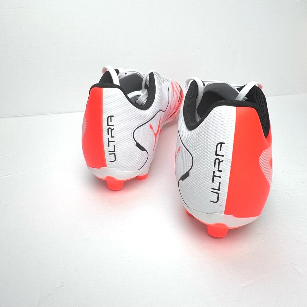 PUMA ULTRA 5 PLAY FG AG Cleats Soccer 10816901 Men’s Size 13 White Grow Red - Picture 4 of 9